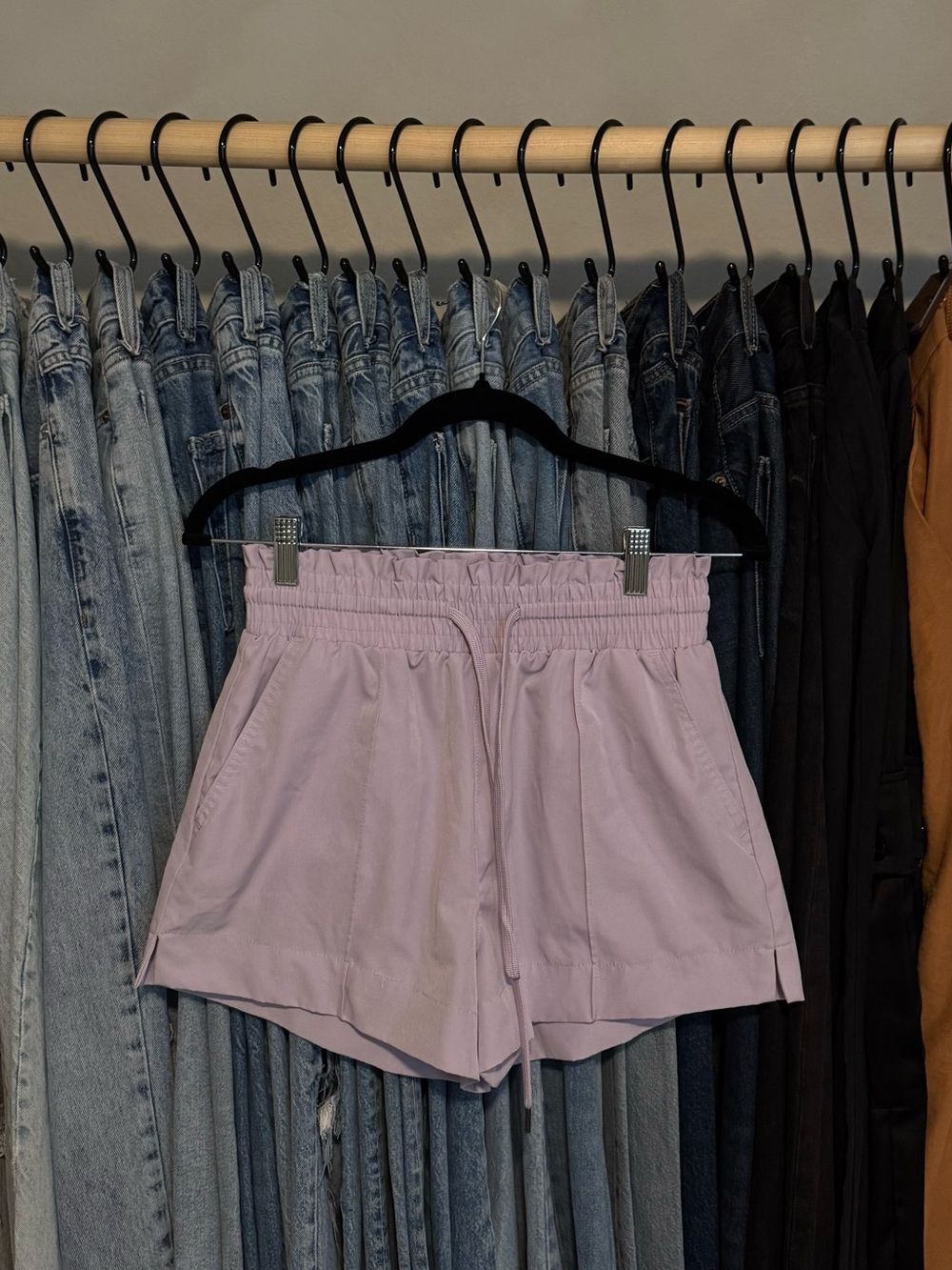 Vanilla Star Lilac Athletic Drawstring Shorts
